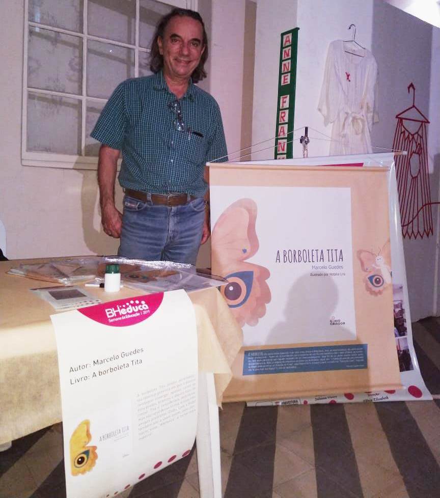 Lançamento de A Borboleta Tita, de Marcelo Guedes, em 2019