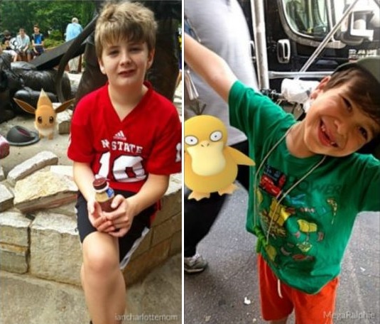 Ian-Ralphie-pokemon-go Ian e Ralphie se divertem com o jogo (Foto: CNN)