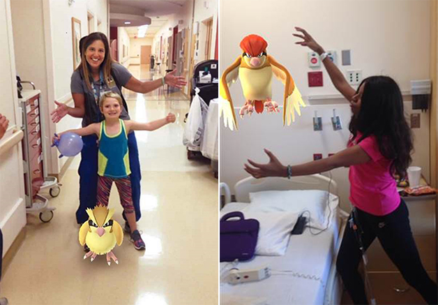  Crianças se divertem com os pokémons (Foto: University of Michigan Health System)