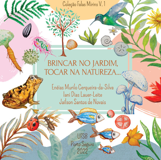 Capa de Brincar no jardim, tocar na natureza..., de Enéias Murilo Cerqueira-da-Silva, Iani Dias Lauer-Leite e Jaílson Santos de Novais